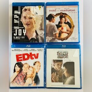Blu-ray 4 Movie Collection - Joy, Maid in Manhattan, EDtv, Everything Everything